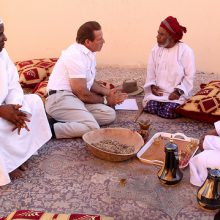 Gary learning about frankincense in Oman